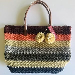 Merona Multicolored Tote Bag NWT
